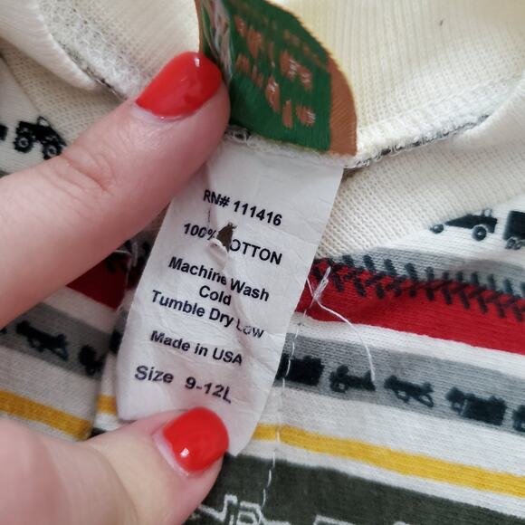 Vintage Trucks Striped Bodysuit 9-12 months - Picture 4 of 6